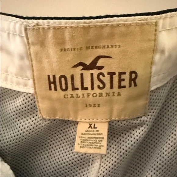 Hollister Men's Dark Blue Board Shorts - Picture 2 of 4